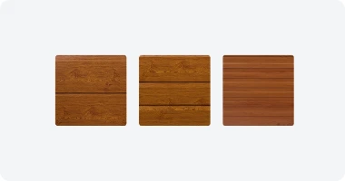 Straight, slanted and three-dimensional panel profiles
