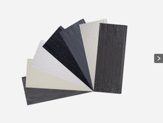 Stone-inspired metal siding