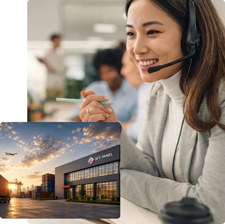 Customer support for exterior facade projects